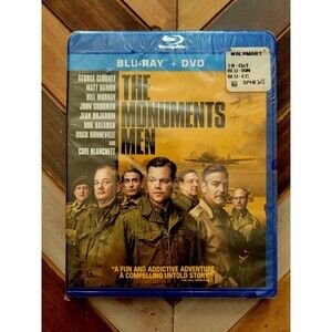 The Monuments Men (Blu-ray, 2014) Clooney, Damon, Goodman / New & Sealed